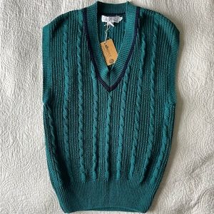 Vintage Varsity Sweater Vest 80s 90s